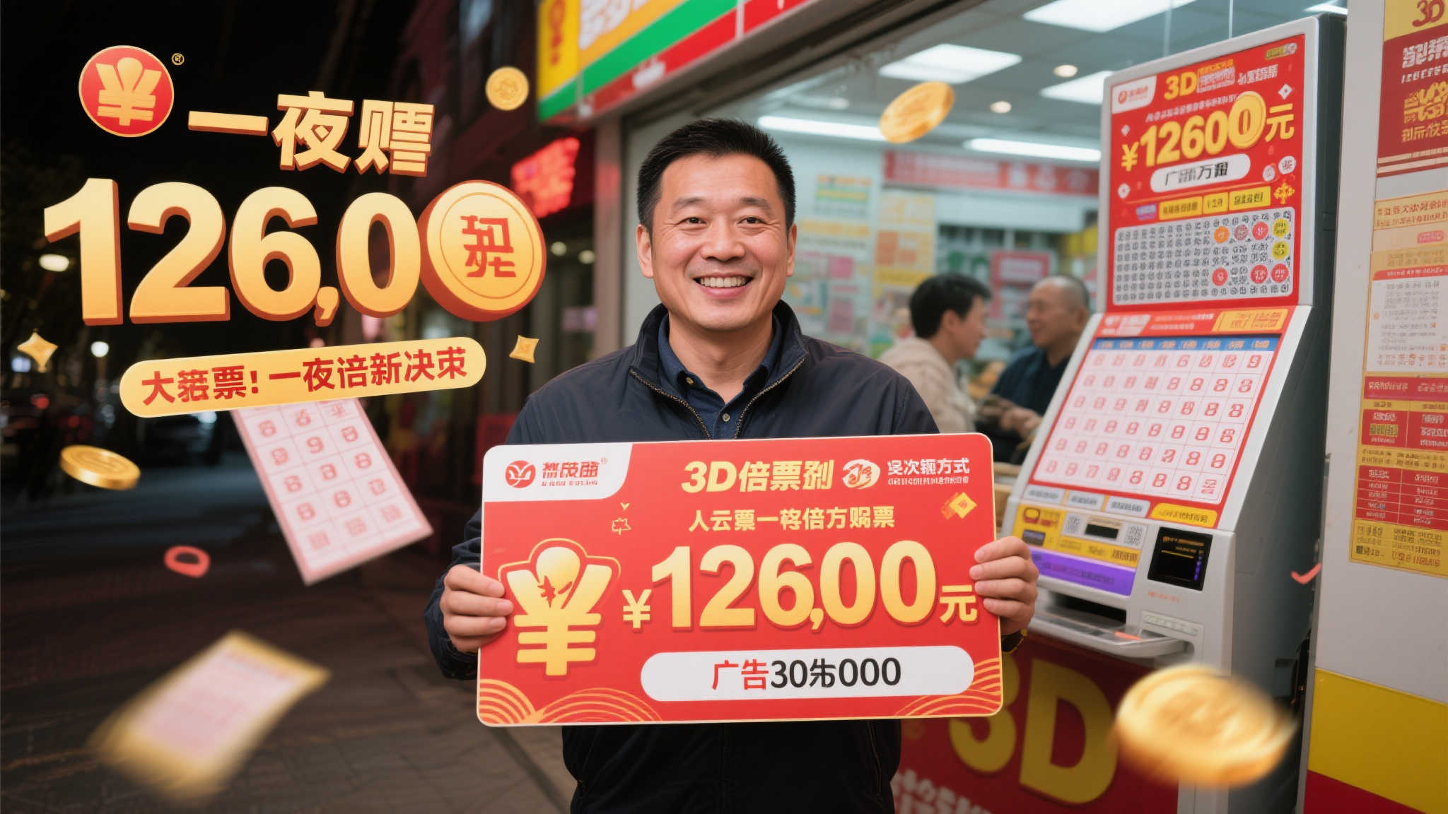 男子精准倍投揽获3D玩法126万巨奖:大额投注需谨慎 引言:一夜暴富的背后藏着怎样的故事
想