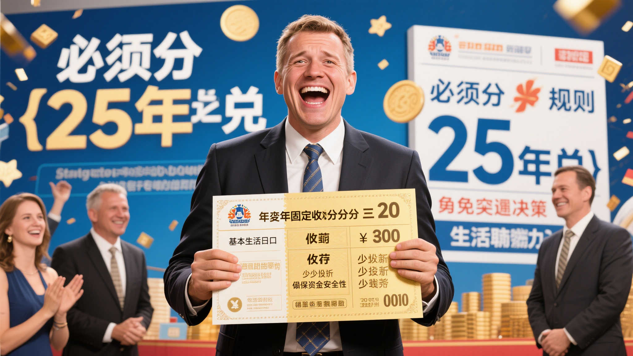 面对“必须分25年兑”的规则，中奖者与其