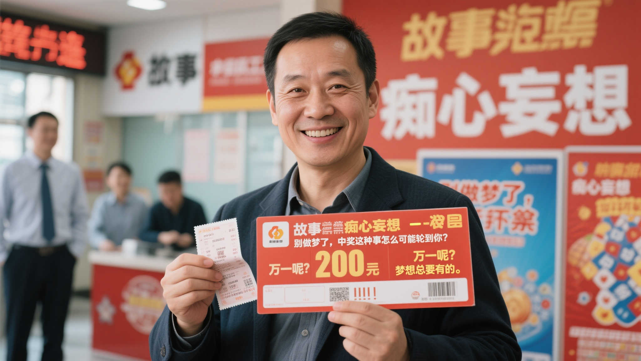 男子幻想中奖被嘲笑后购彩喜中2.3亿，当即辞职圆梦