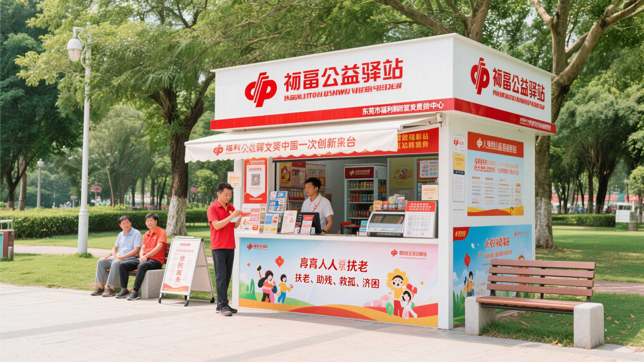 虎门公园迎来东莞首家福彩公益驿站