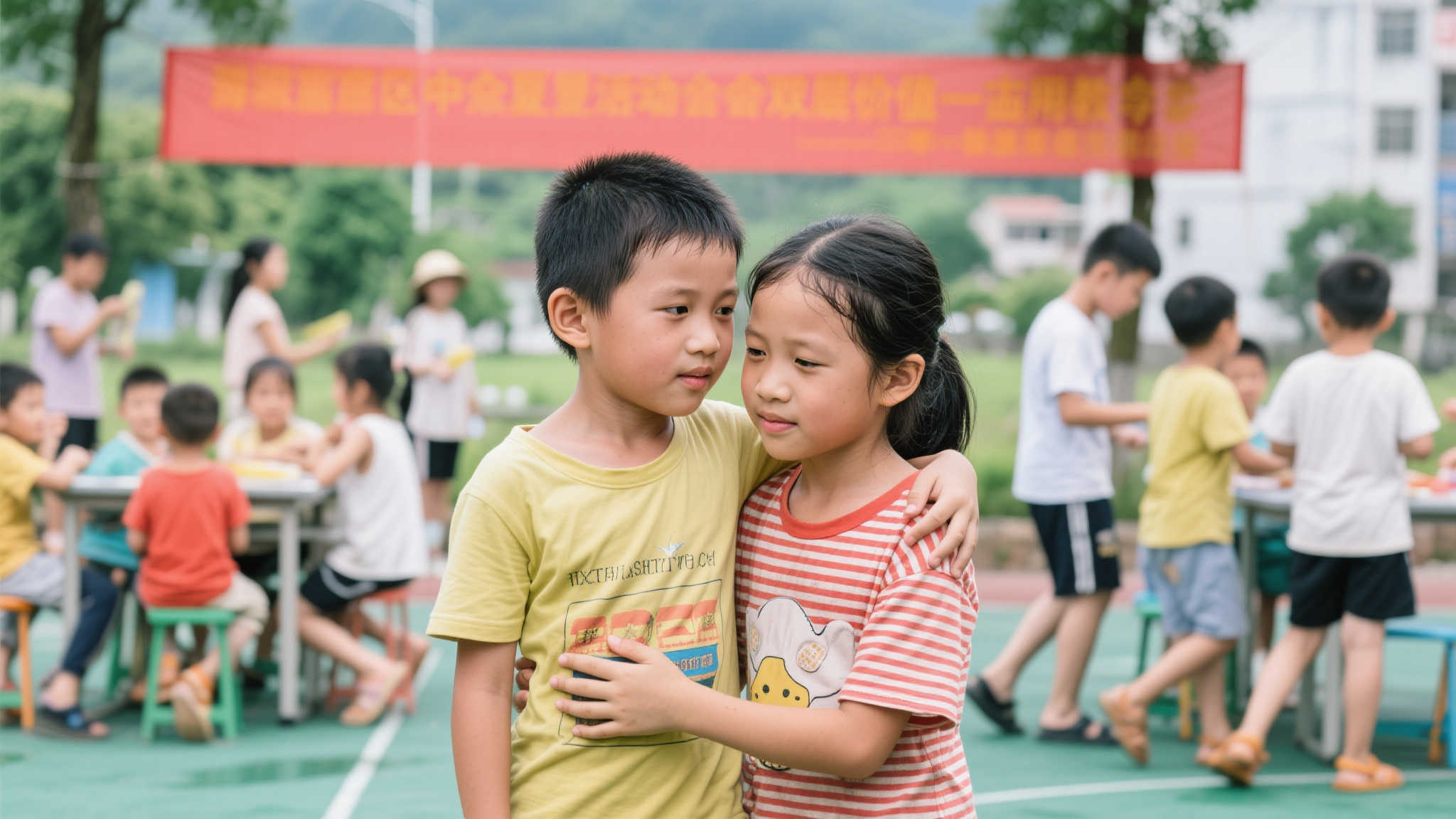 清远留守儿童的暖心夏日之旅 对于清远的许多留守儿童来说,暑假意味着自