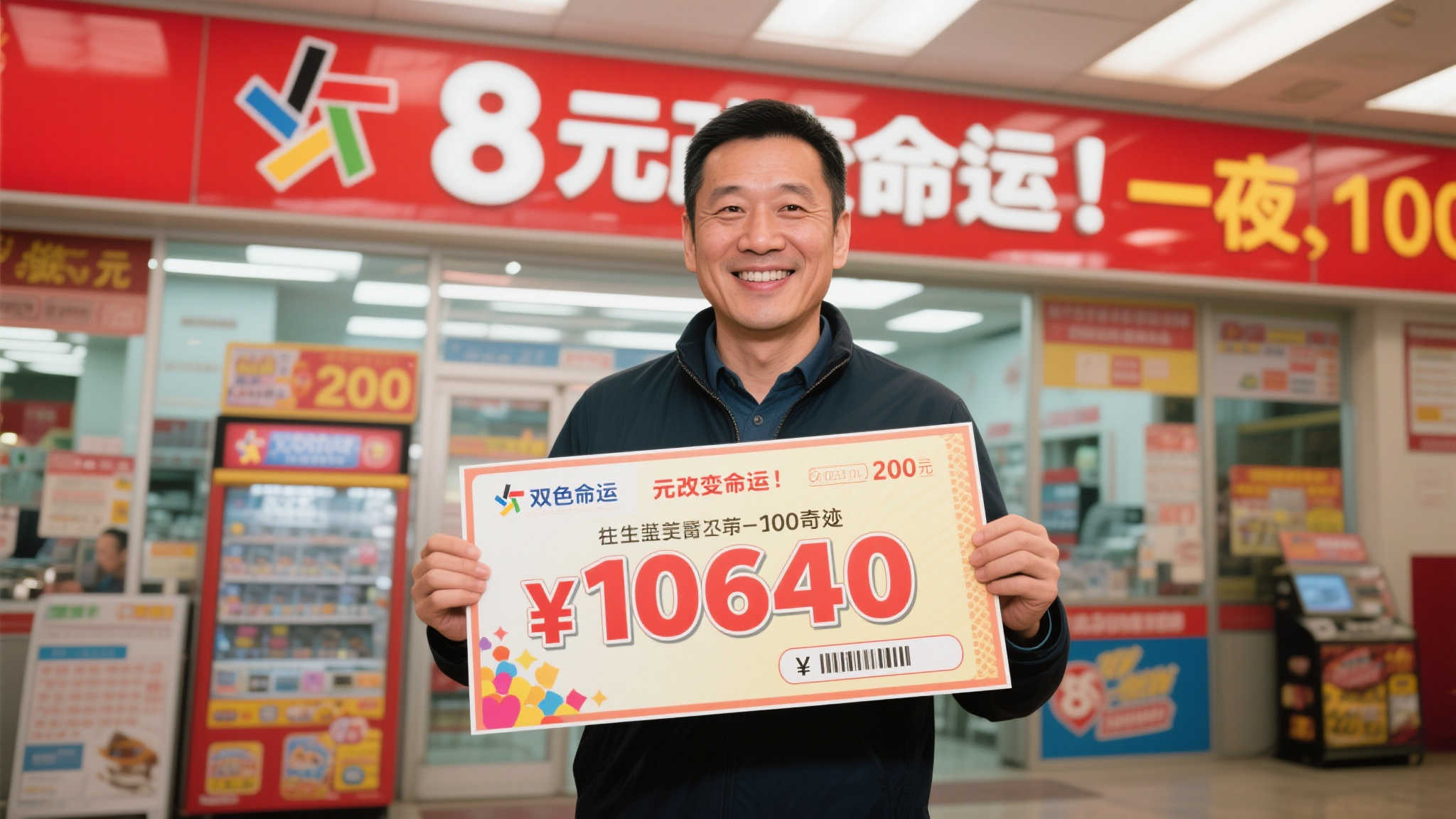 男子购彩十余年仅中200元 8元投注终揽双色球1064万 男子购彩十余年仅中200元 8元投注终揽双色球1064万