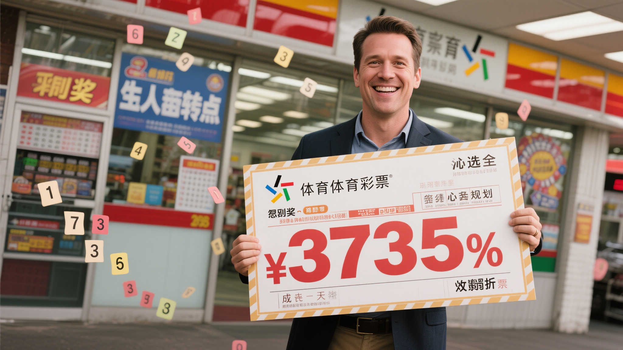 男子凭灵感选号加倍投注,喜中体彩3735万大奖:善用奖金造福人生 想象一下,平凡的一天,你随意挑选几个数字