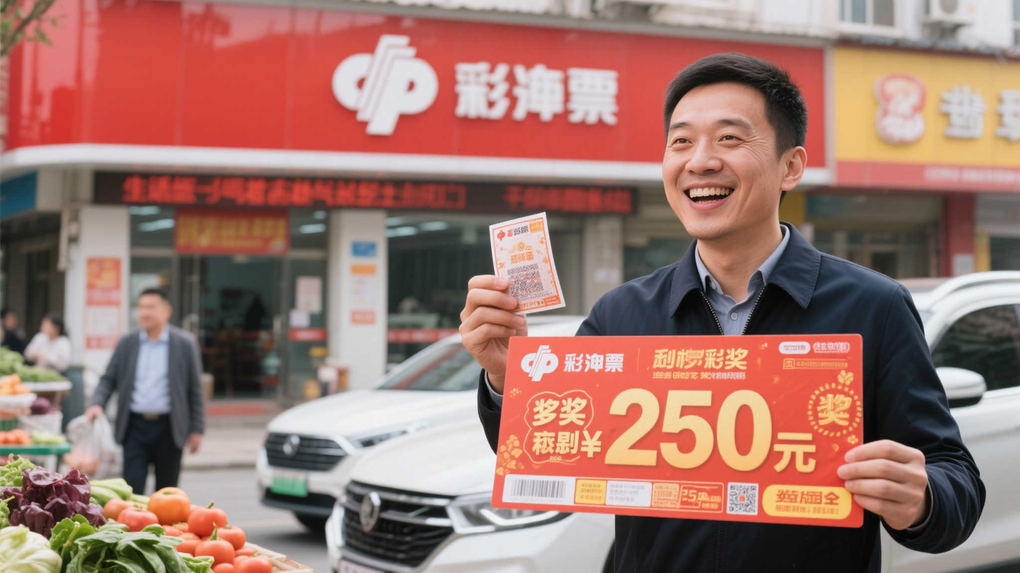 男子下班买菜顺手刮彩票中25万 计划换辆新车