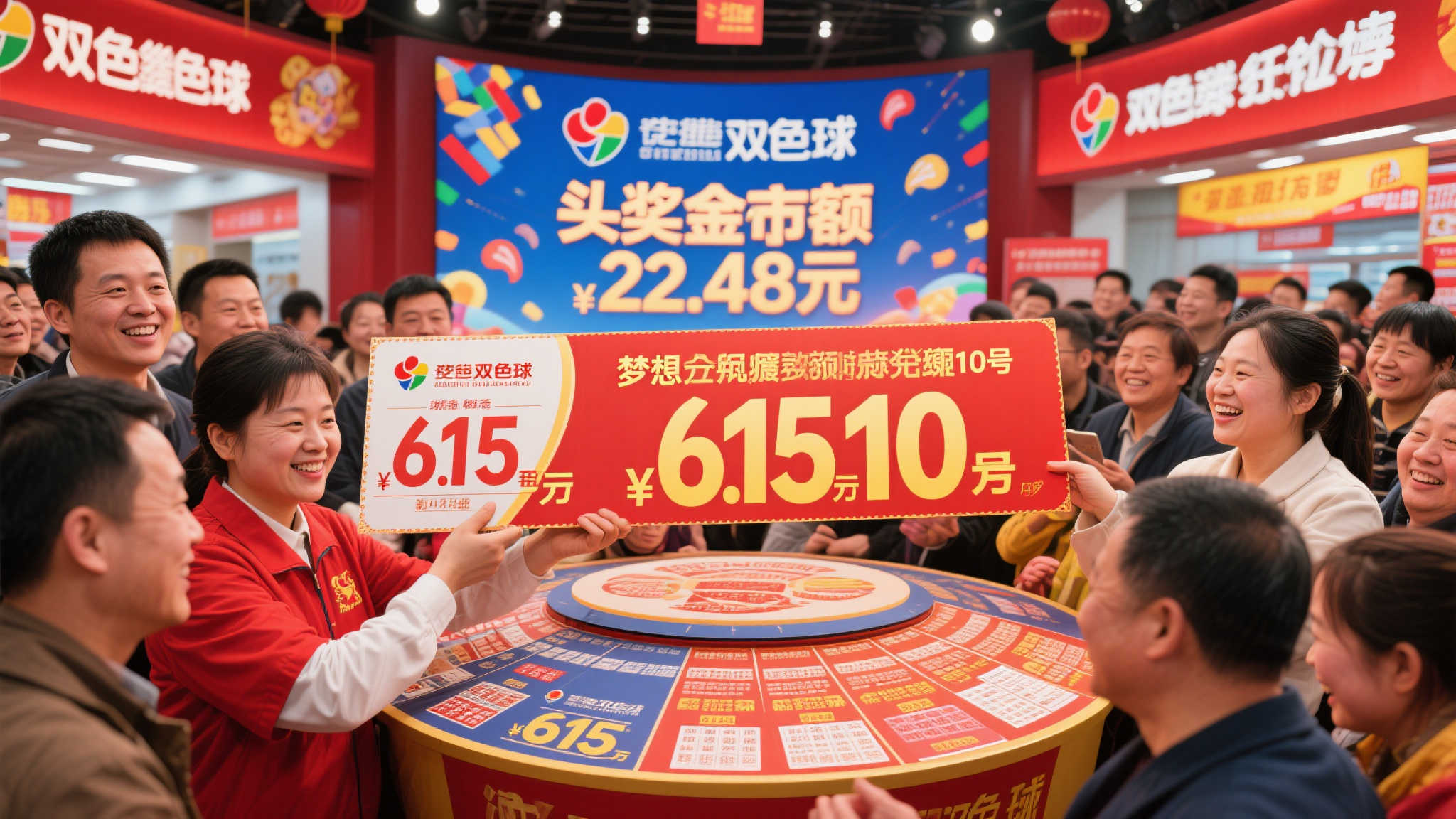 双色球10注头奖瓜分619万,奖池飙升至22.48亿! 双色球10注头奖瓜分619万,奖池飙升至22.48亿!