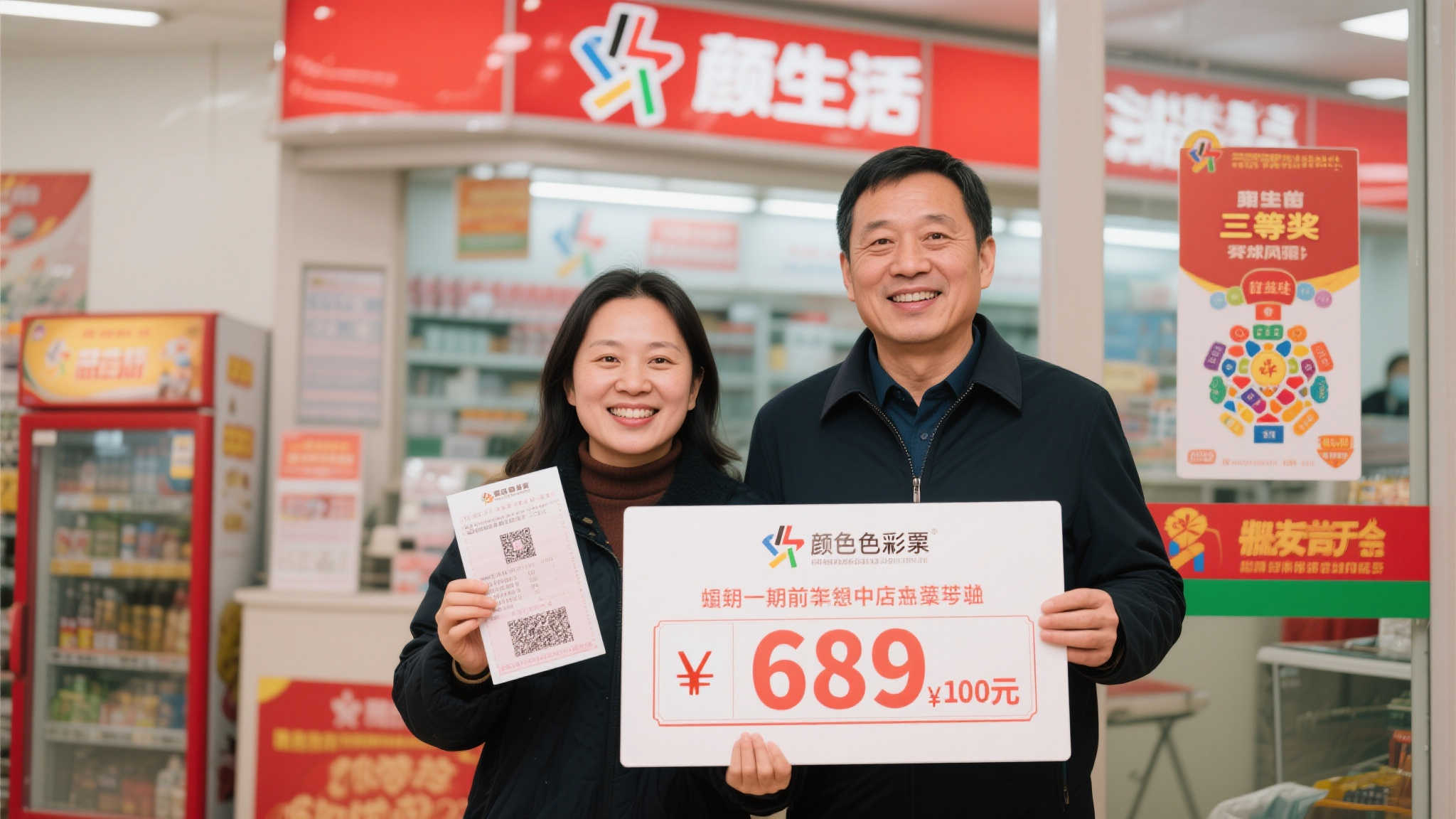 彩民喜中双色球689万 妻子代领奖 年初曾获三等奖 彩民喜中双色球689万 妻子代领奖 年初曾获三等奖