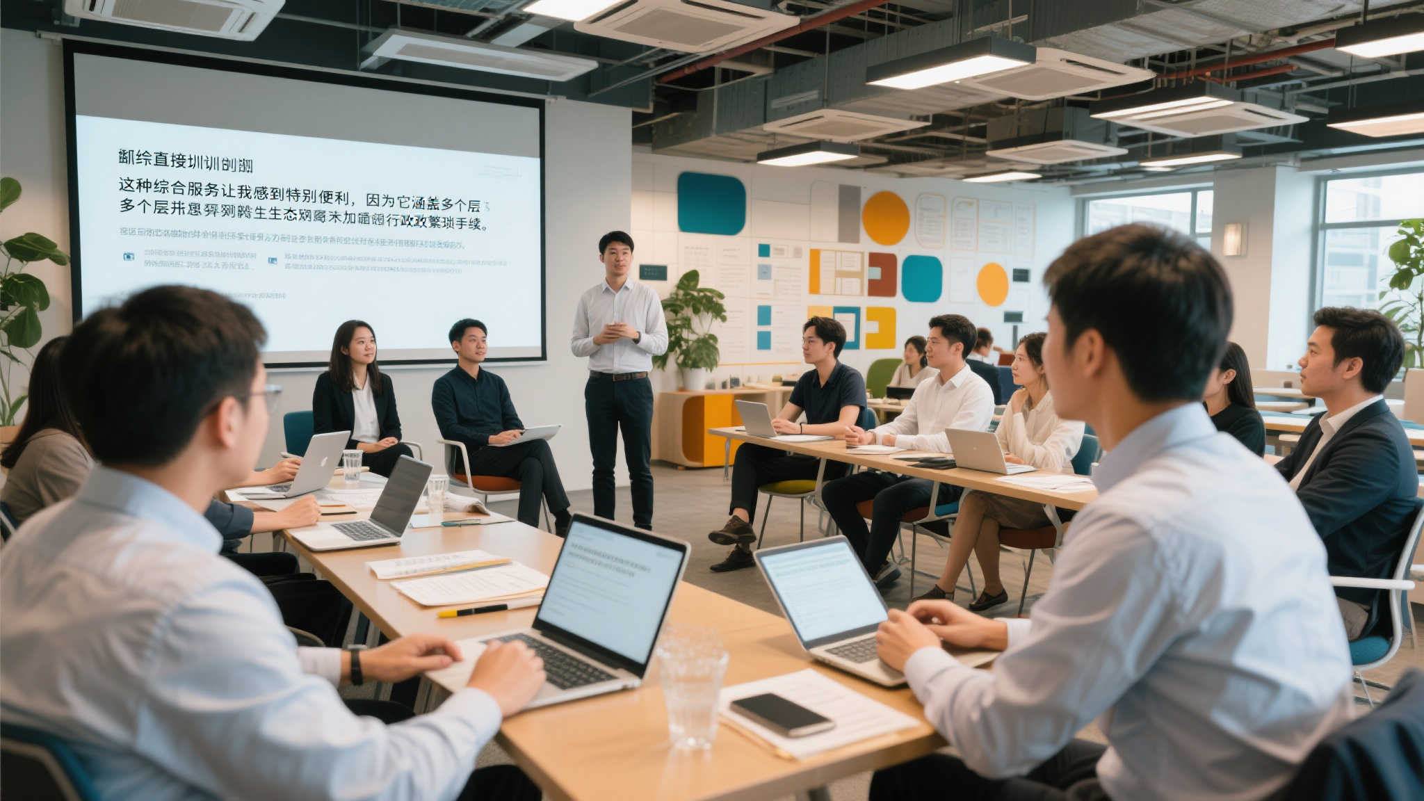 除了直接开展培训项目以外，加强交流沟通网